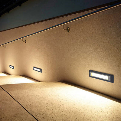 Gal LED Recessed Minimalist Aluminum Outdoor Step Lights