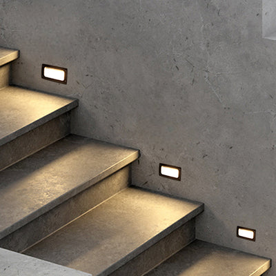 Sibley LED Steps Classic Aluminum Outdoor Lights