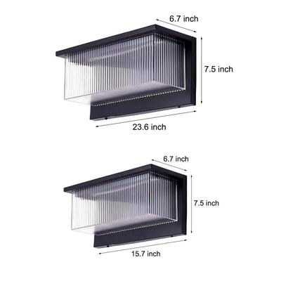 Leonard Striped Modern Outdoor Wall Lights