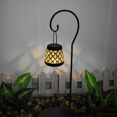 Saena Retro Mesh Solar Iron Outdoor Hanging Lights