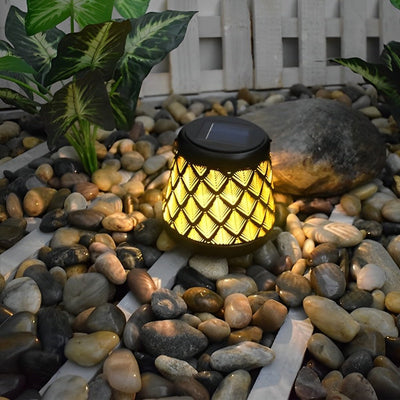 Saena Retro Mesh Solar Iron Outdoor Hanging Lights