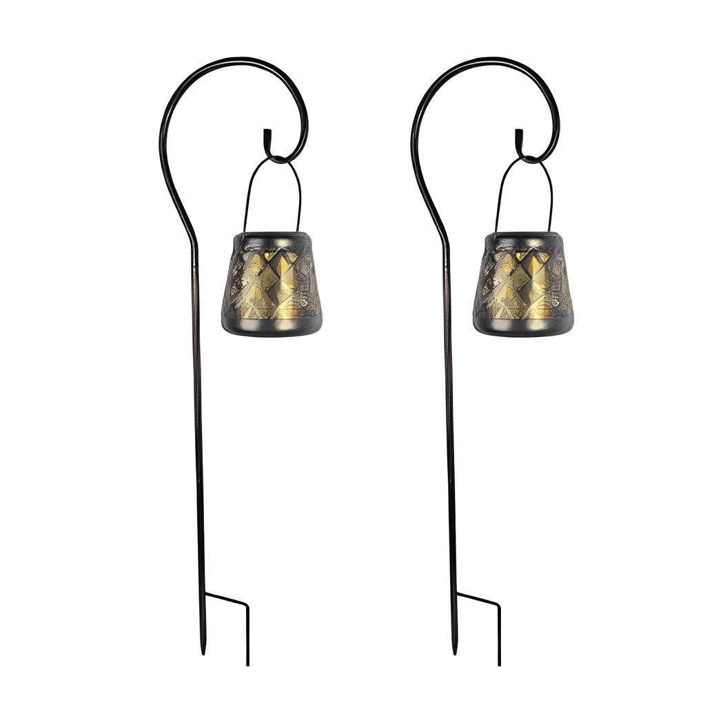 Saena Retro Mesh Solar Iron Outdoor Hanging Lights