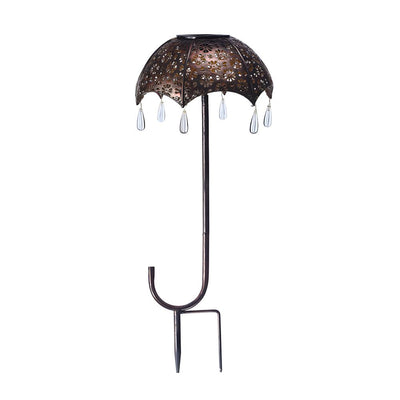 Besa Retro Umbrella Colorful Iron Outdoor Pathway Lighting