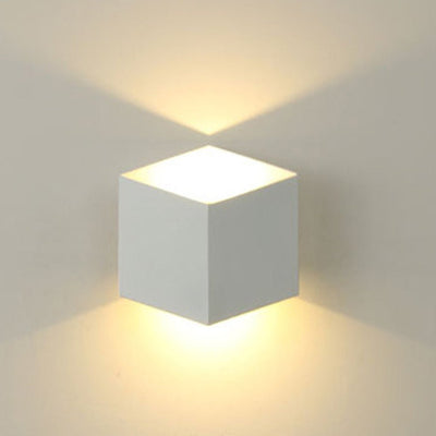 Judith Square Modern Metal Outdoor Wall Lights