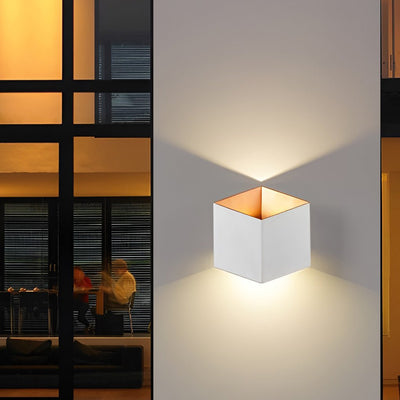 Judith Square Modern Metal Outdoor Wall Lights