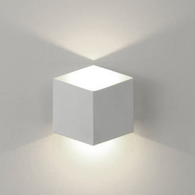 Judith Square Modern Metal Outdoor Wall Lights