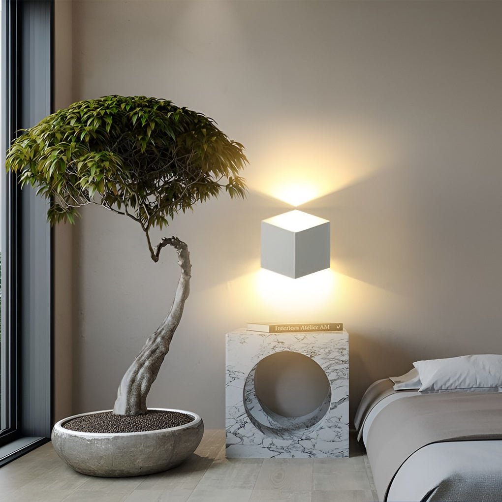 Judith Square Modern Metal Outdoor Wall Lights
