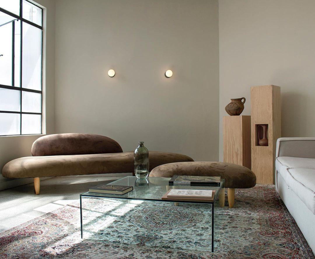 Eirinise Wall Lamp Concrete Opal Glass