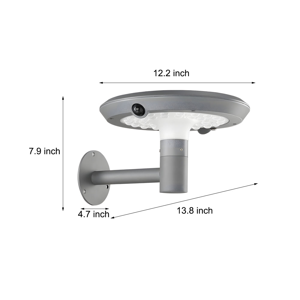 Round Classic LED Aluminum Outdoor Wall Light