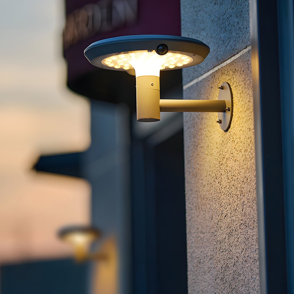 Round Classic LED Aluminum Outdoor Wall Light