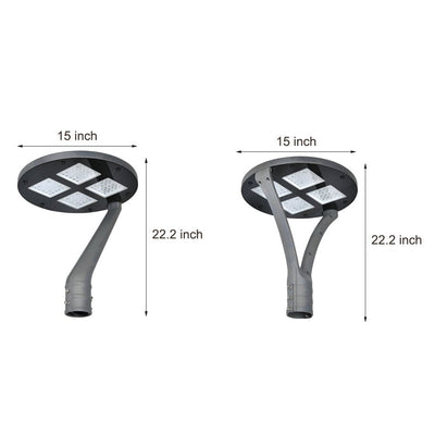 Winthr Round LED Arm Post Aluminum Outdoor Light