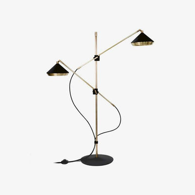 Mylirir Art Deco Brass Floor Lamp