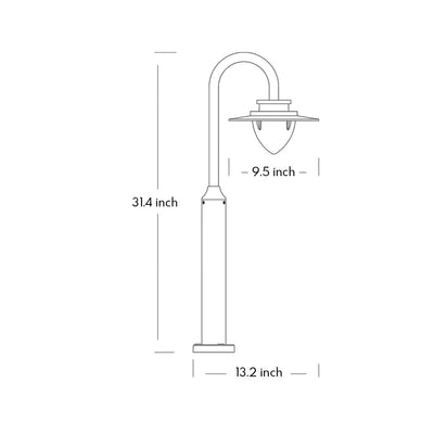 Tower Pole Elegant Minimalist Aluminum Outdoor Lights