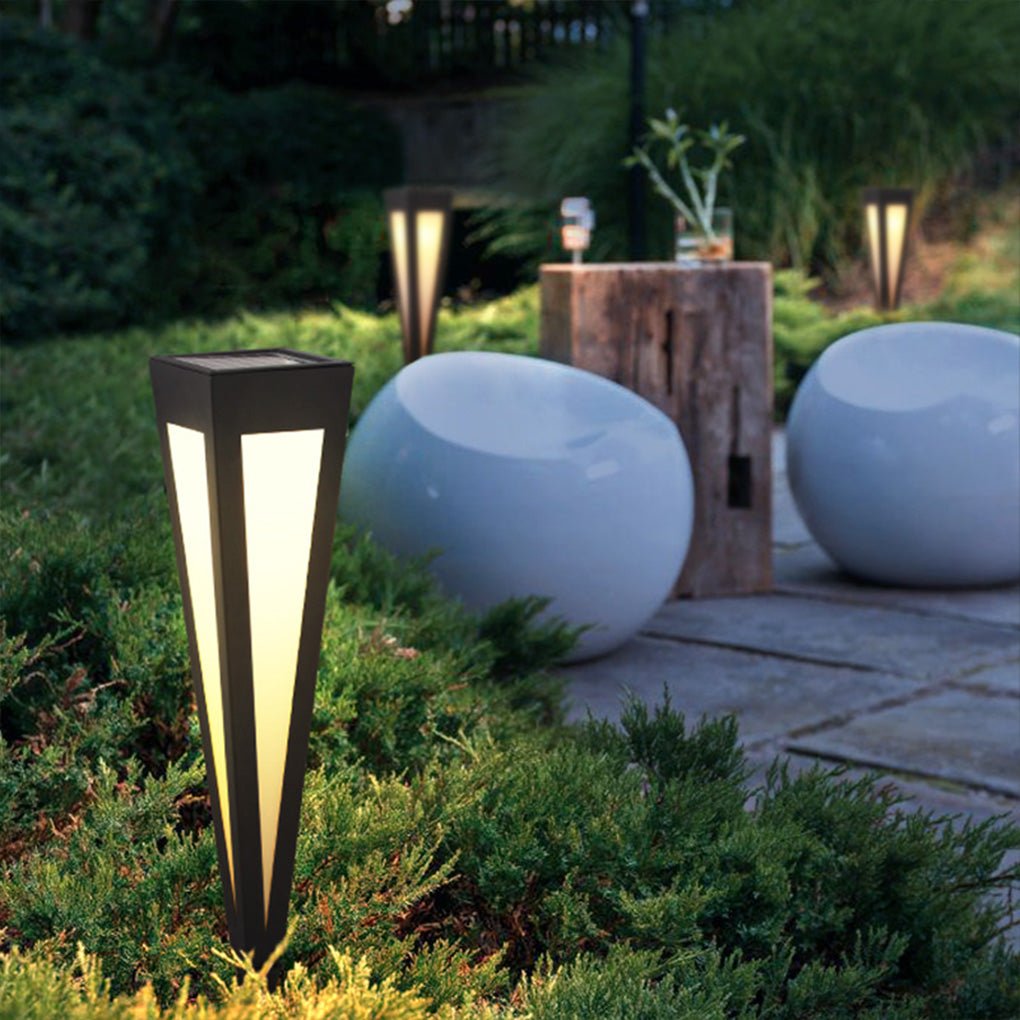 Migh RGB Square Top Conical Aluminum Outdoor Lawn Light