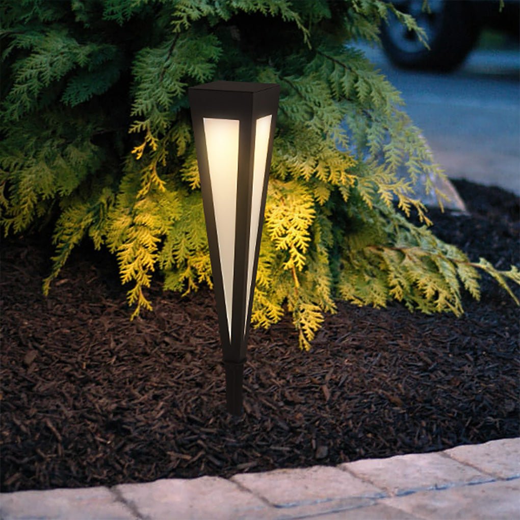 Migh RGB Square Top Conical Aluminum Outdoor Lawn Light