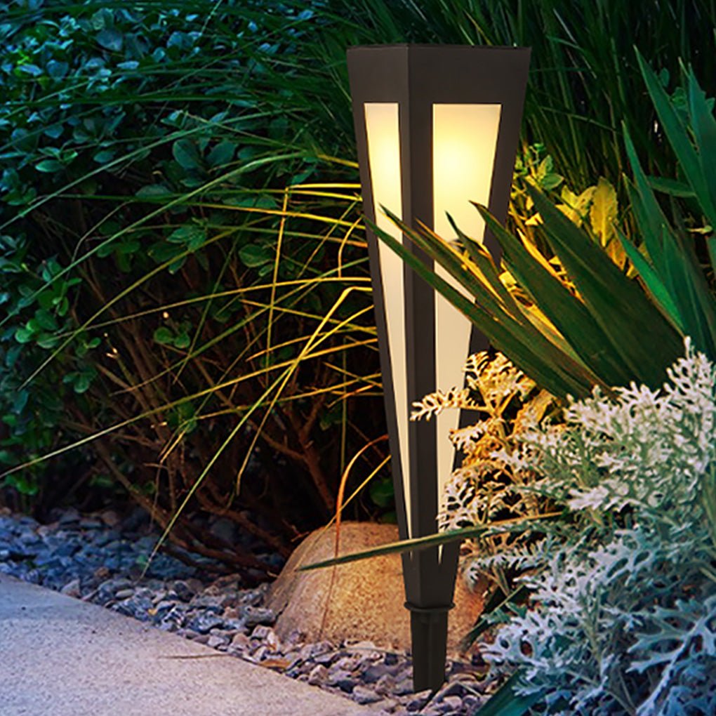 Migh RGB Square Top Conical Aluminum Outdoor Lawn Light