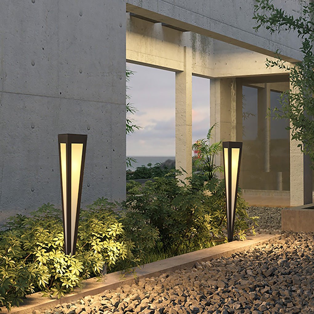 Migh RGB Square Top Conical Aluminum Outdoor Lawn Light