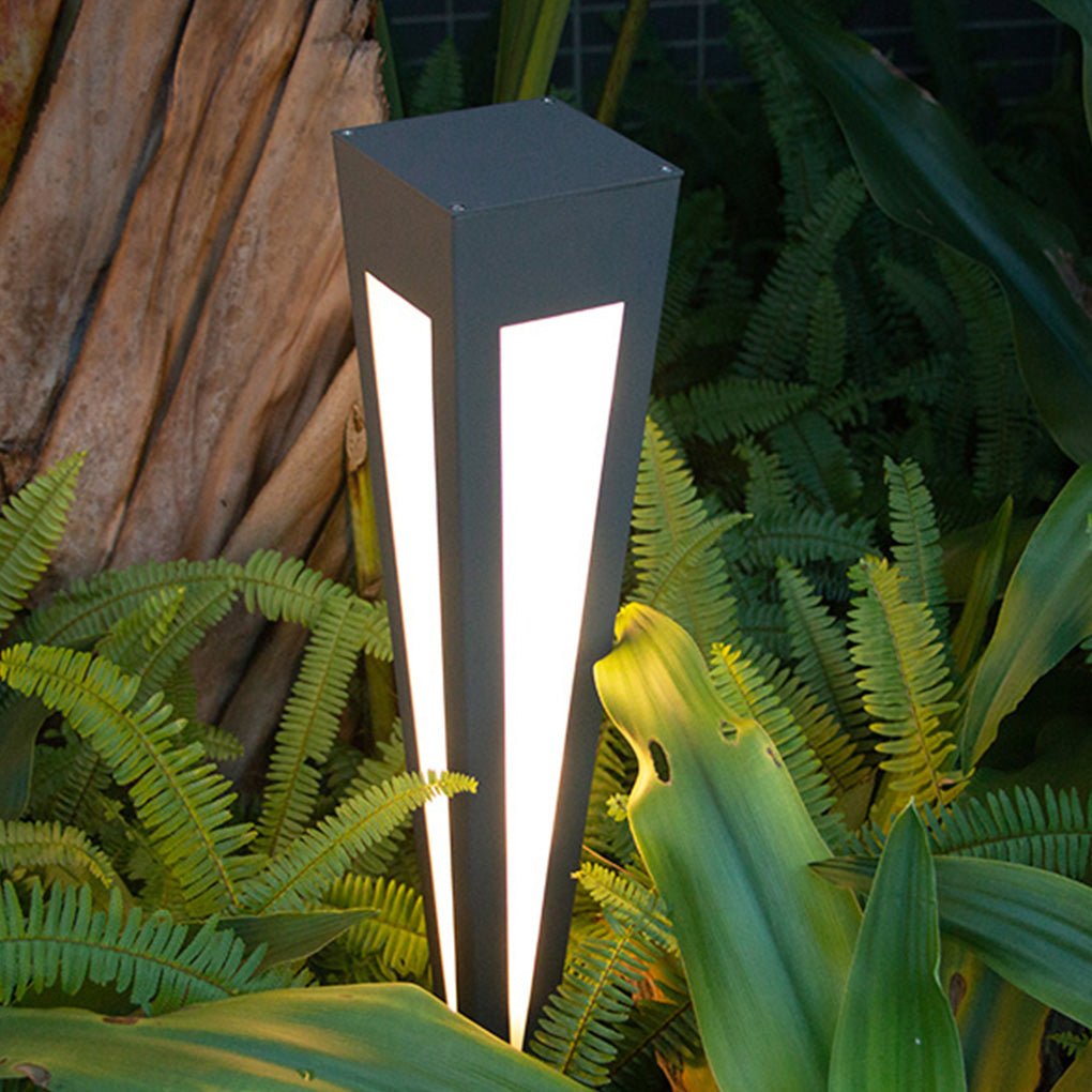 Migh RGB Square Top Conical Aluminum Outdoor Lawn Light