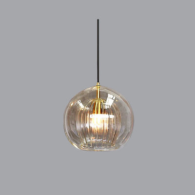 Valentina Nordic Glass Globe Pendant Light Bedroom - Neutral Decor