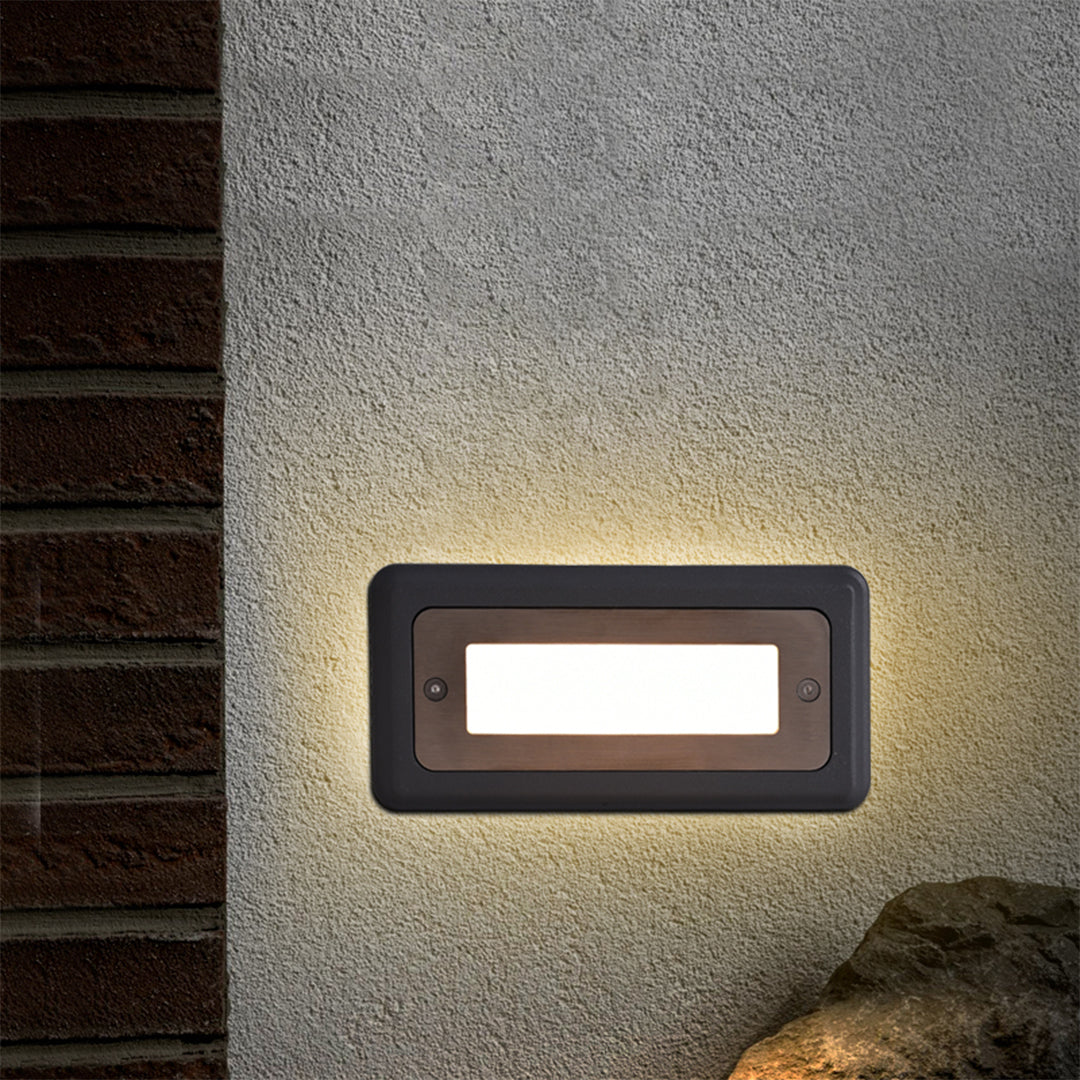 Gal LED Recessed Minimalist Aluminum Outdoor Step Lights