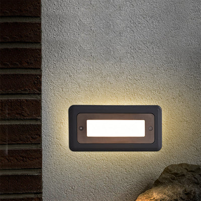 Gal LED Recessed Minimalist Aluminum Outdoor Step Lights