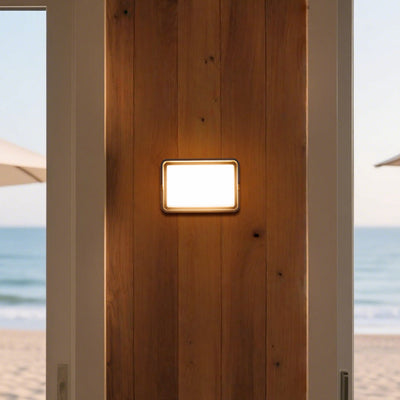 Stan Square Minimalist LED Aluminum Outdoor Wall Light