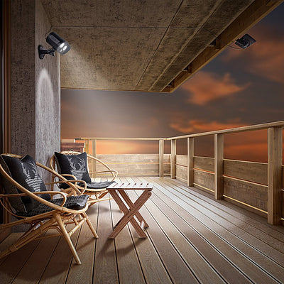 Steaast Solar Adjustable LED ABS Outdoor Wall Lamp