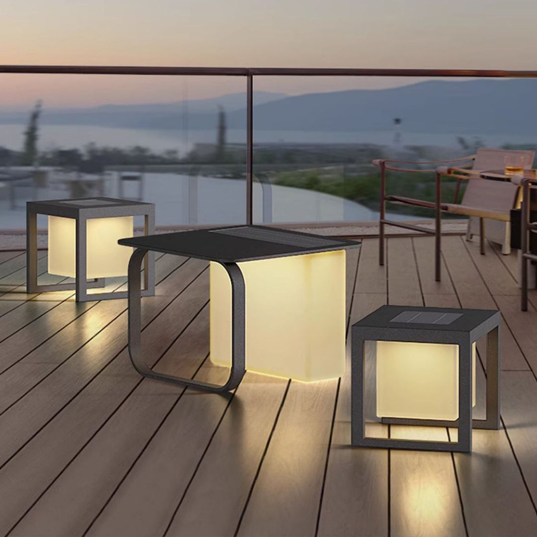Loly Multi-Functional Tables Steel Outdoor Floor Lamps