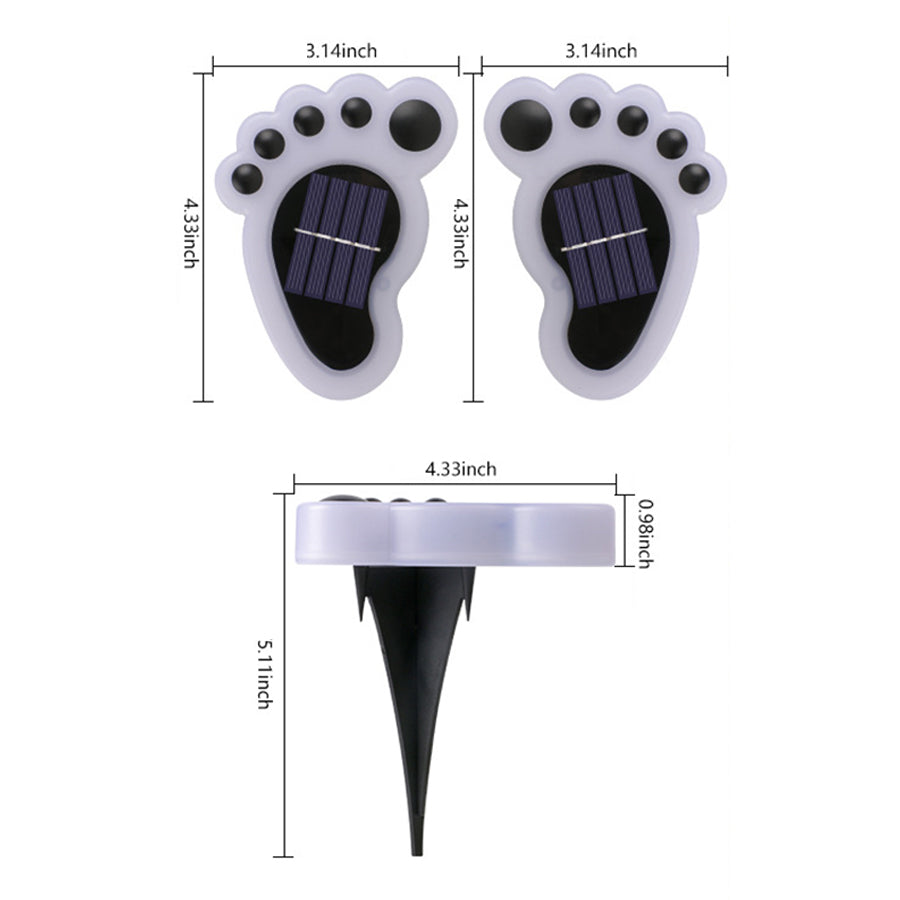Julia Yard Solar LED ABS Outdoor Path Lights