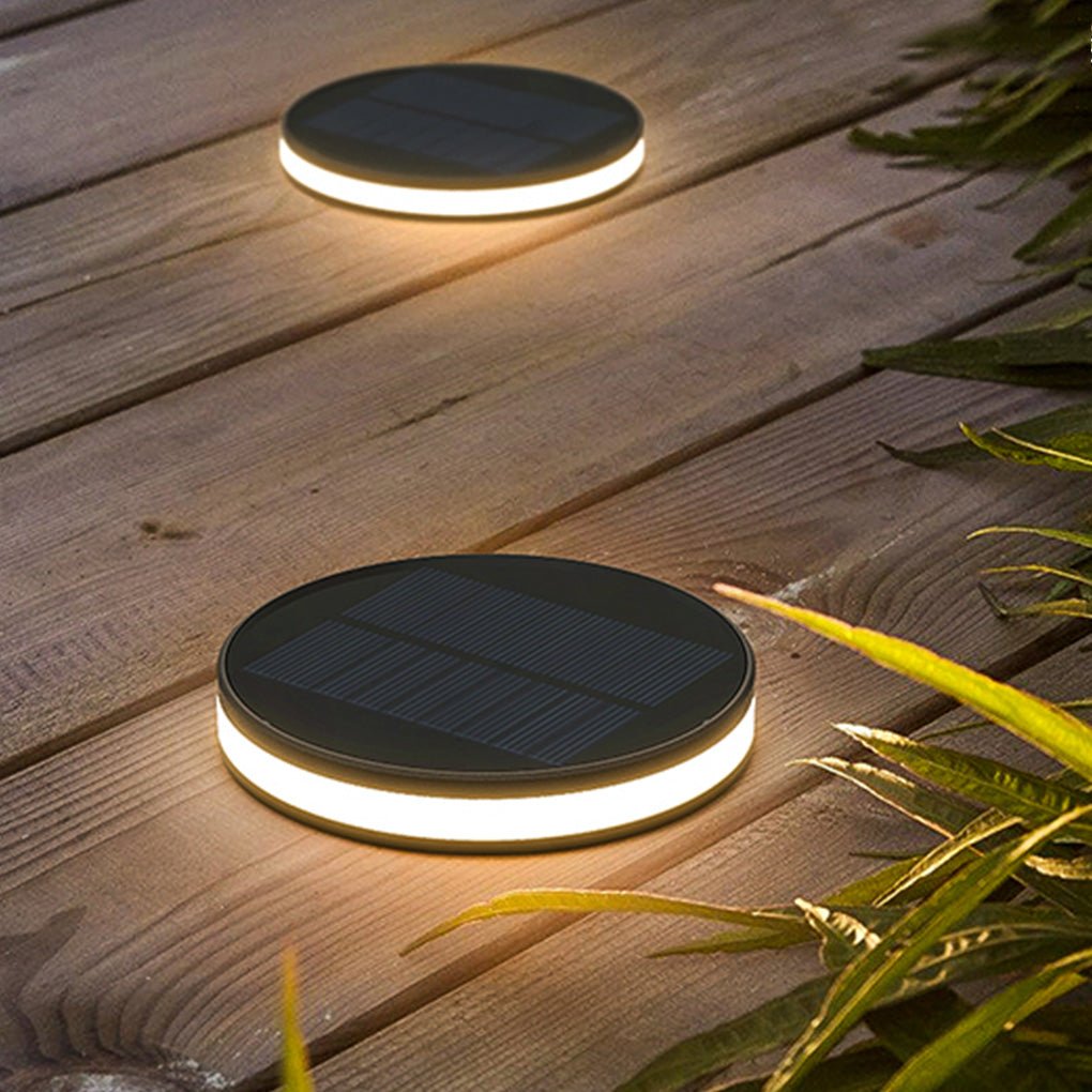 Loveablyy LED Ground Dish Solar Emitting Aluminum Outdoor Lights