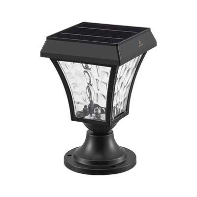 Eri LED Solar Cast Aluminum Outdoor Pillar Lights