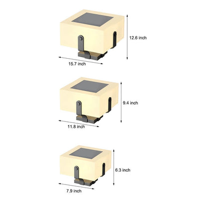 Ernestine Square LED Creative Modern Steel Outdoor Fence Post Lights
