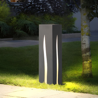 Davida Elegant Rectangular Pathway Metal Outdoor Lights