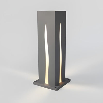 Davida Elegant Rectangular Pathway Metal Outdoor Lights