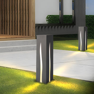 Davida Elegant Rectangular Pathway Metal Outdoor Lights