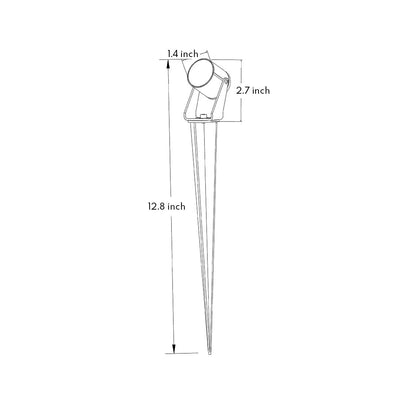 Meris LED Landscape Glass Outdoor Stakes Lights