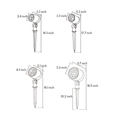 Fren LED Stakes Insert Aluminum Outdoor Lights