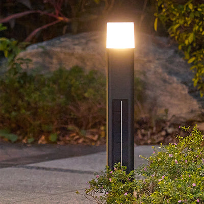 Seaan Sensor Torchiere Aluminum Outdoor Floor Lamp