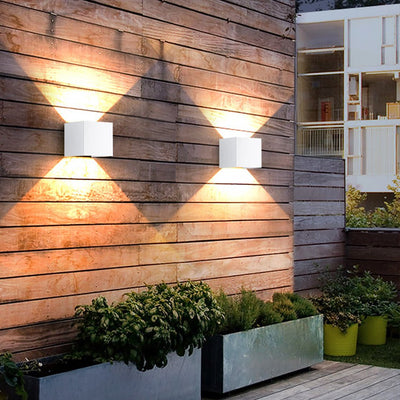 Blin Square Adjustable Modern Aluminum Outdoor Lights