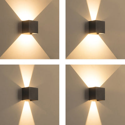 Monroe Adjustable Beam Angle Aluminum Outdoor Wall Lights