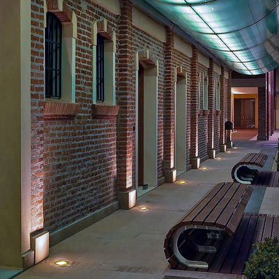 Halsey Modern Aluminum Outdoor Step Light