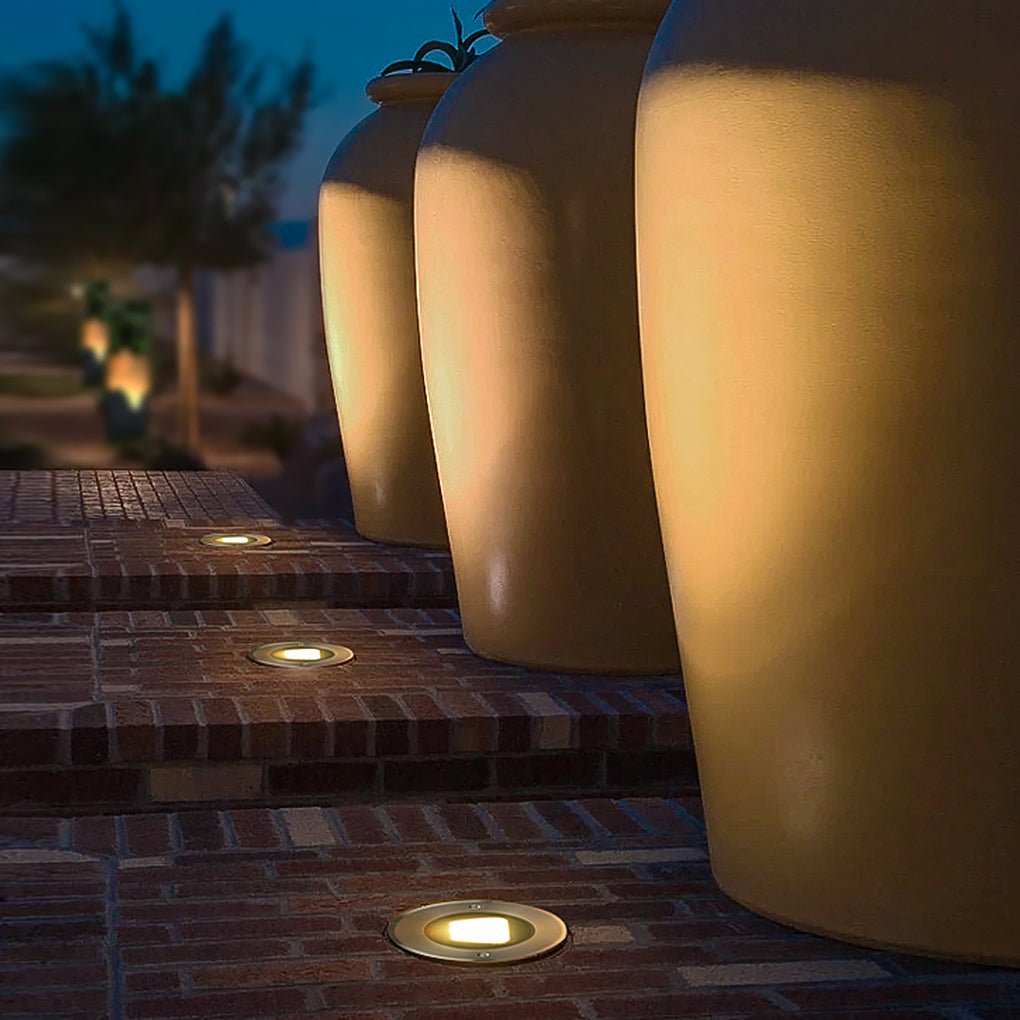 Halsey Modern Aluminum Outdoor Step Light