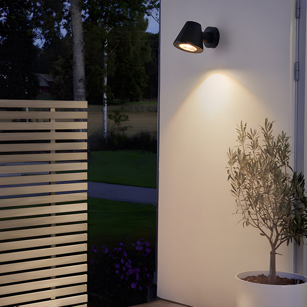Wyman LED Long-Range Illumination Aluminum Outdoor Wall Spot Light