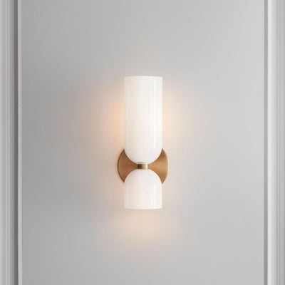 Valentina Modern Bedroom Glass Wall Lamp Sconce - Neutral Decor