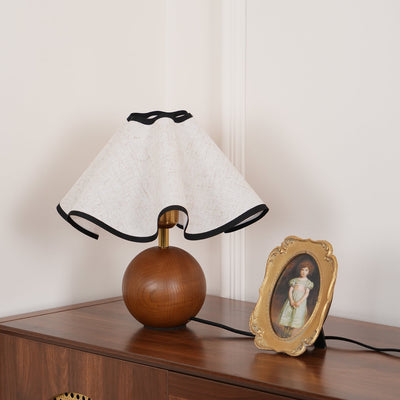 Kalion Wood Fabric Table Lamp