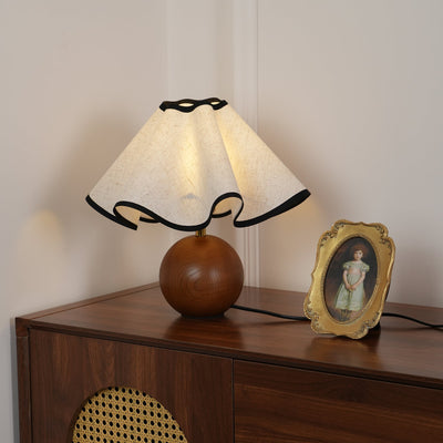 Kalion Wood Fabric Table Lamp