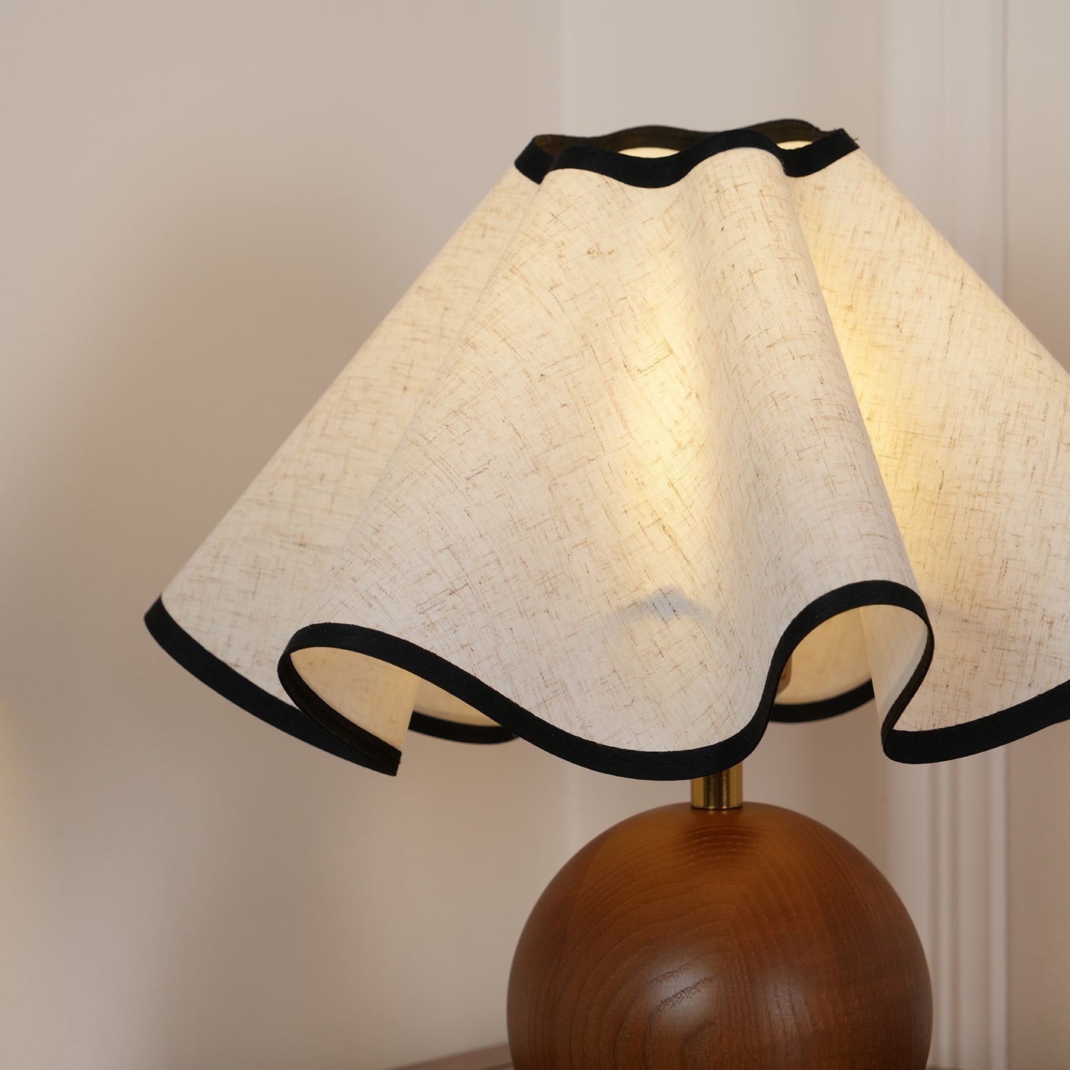 Kalion Wood Fabric Table Lamp