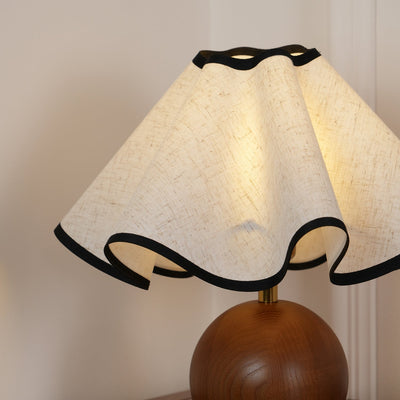Kalion Wood Fabric Table Lamp