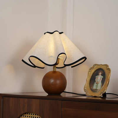 Kalion Wood Fabric Table Lamp