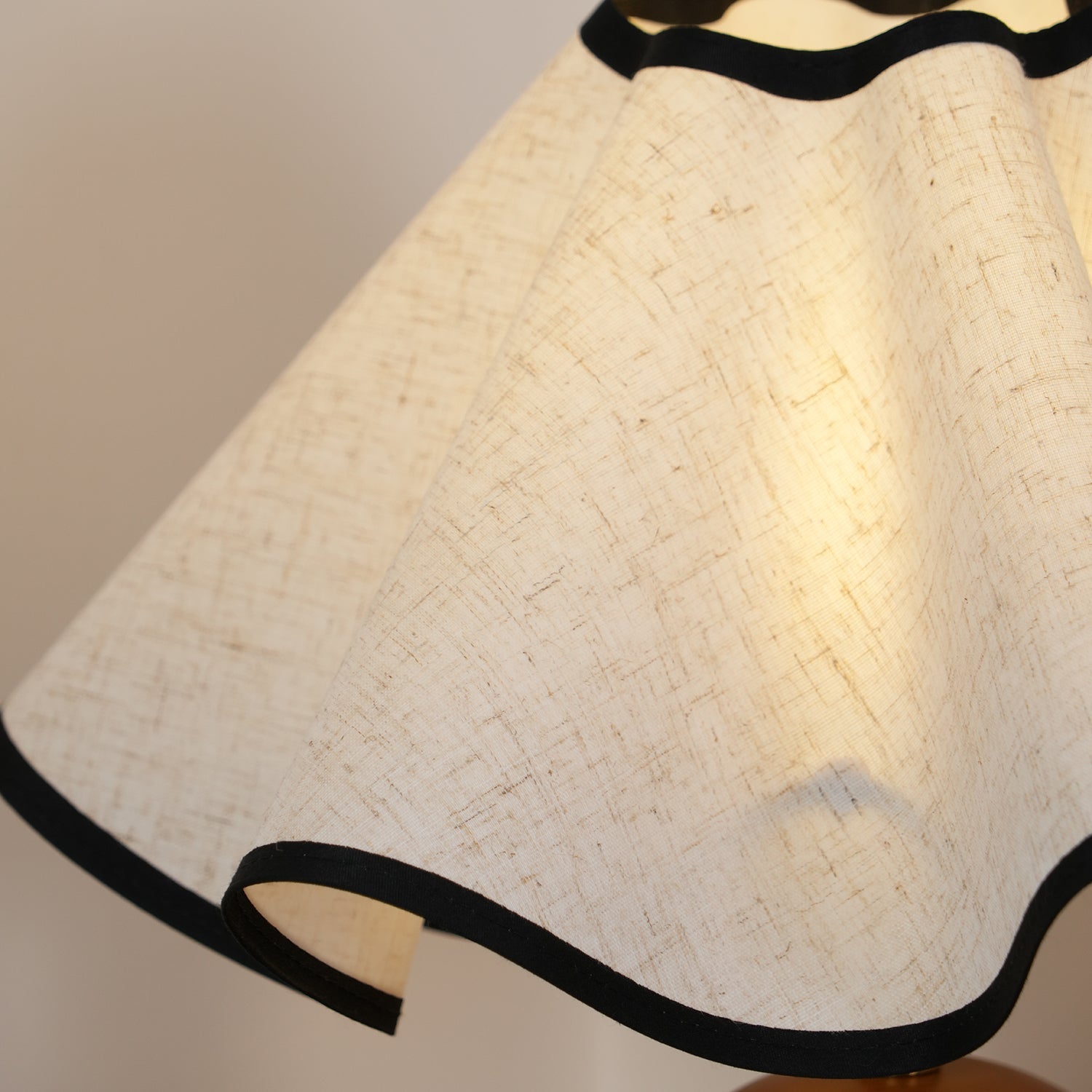 Kalion Wood Fabric Table Lamp